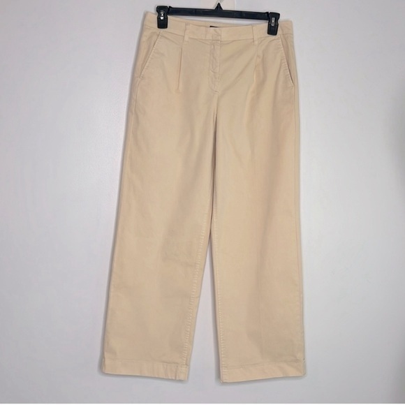 Nwt J Crew Pleated Capeside Chino Trouser Pant Size 8 Butter Yellow